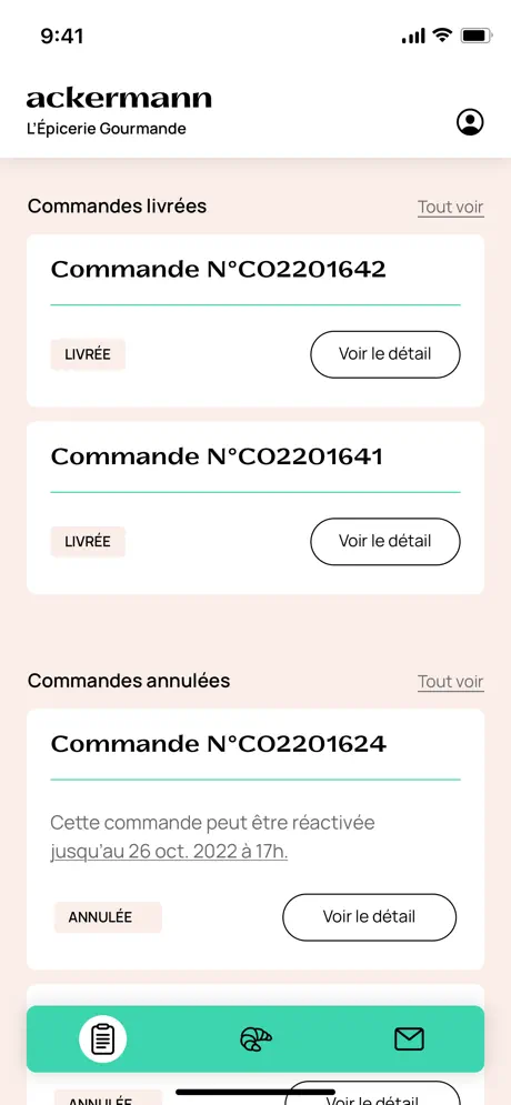 Gardez la trace de toutes vos commandes